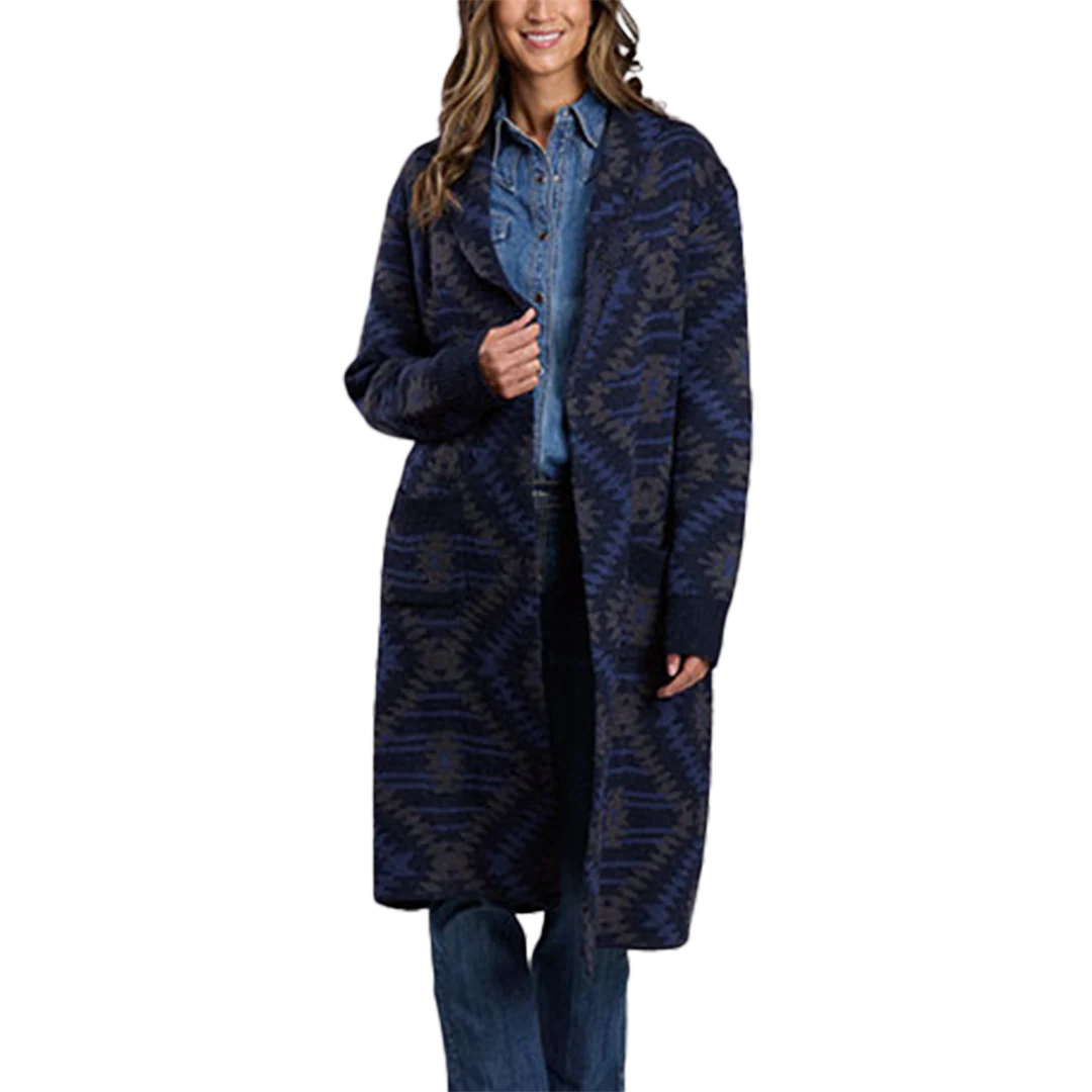 Stetson Women's Long Aztec Knit Duster