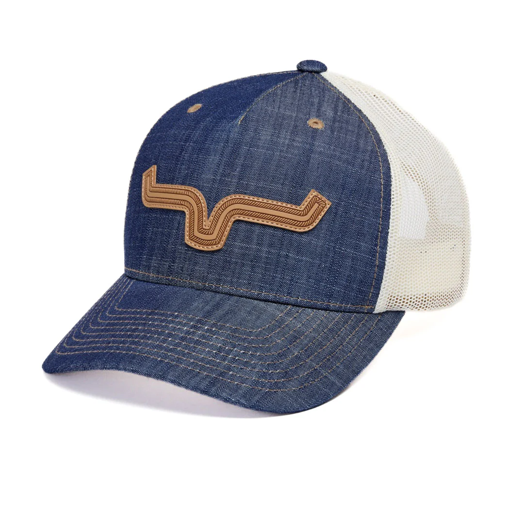 Kimes Ranch Unisex Denim Roped LP Trucker Snap Back Cap