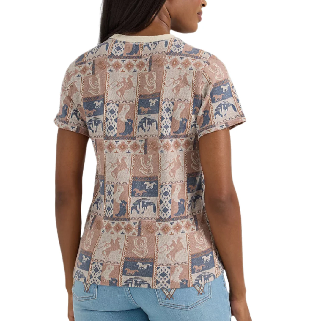 Wrangler Women's Allover Print Slim T-Shirt