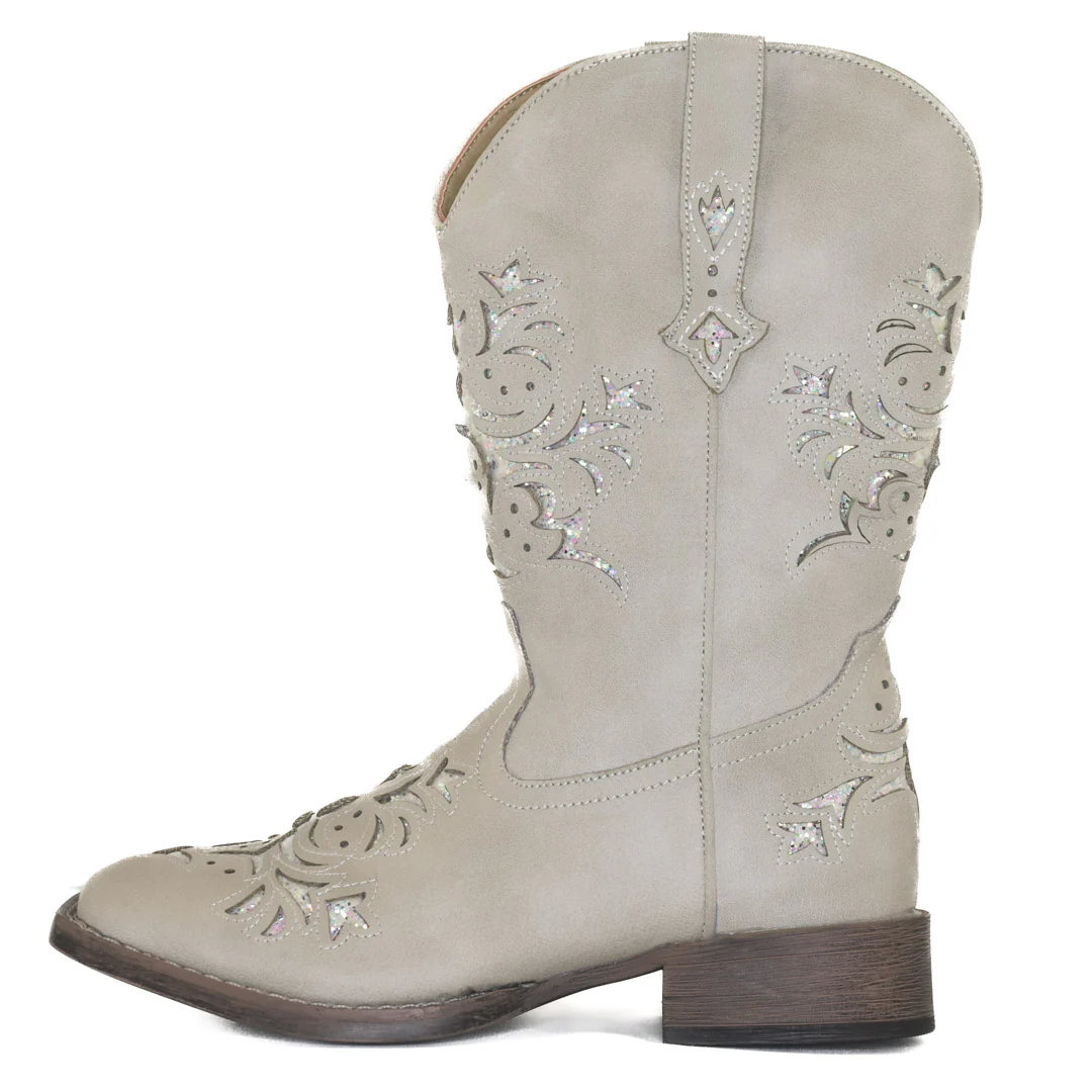 Roper Youth Girls' Lola Square Toe Cowgirl Boots