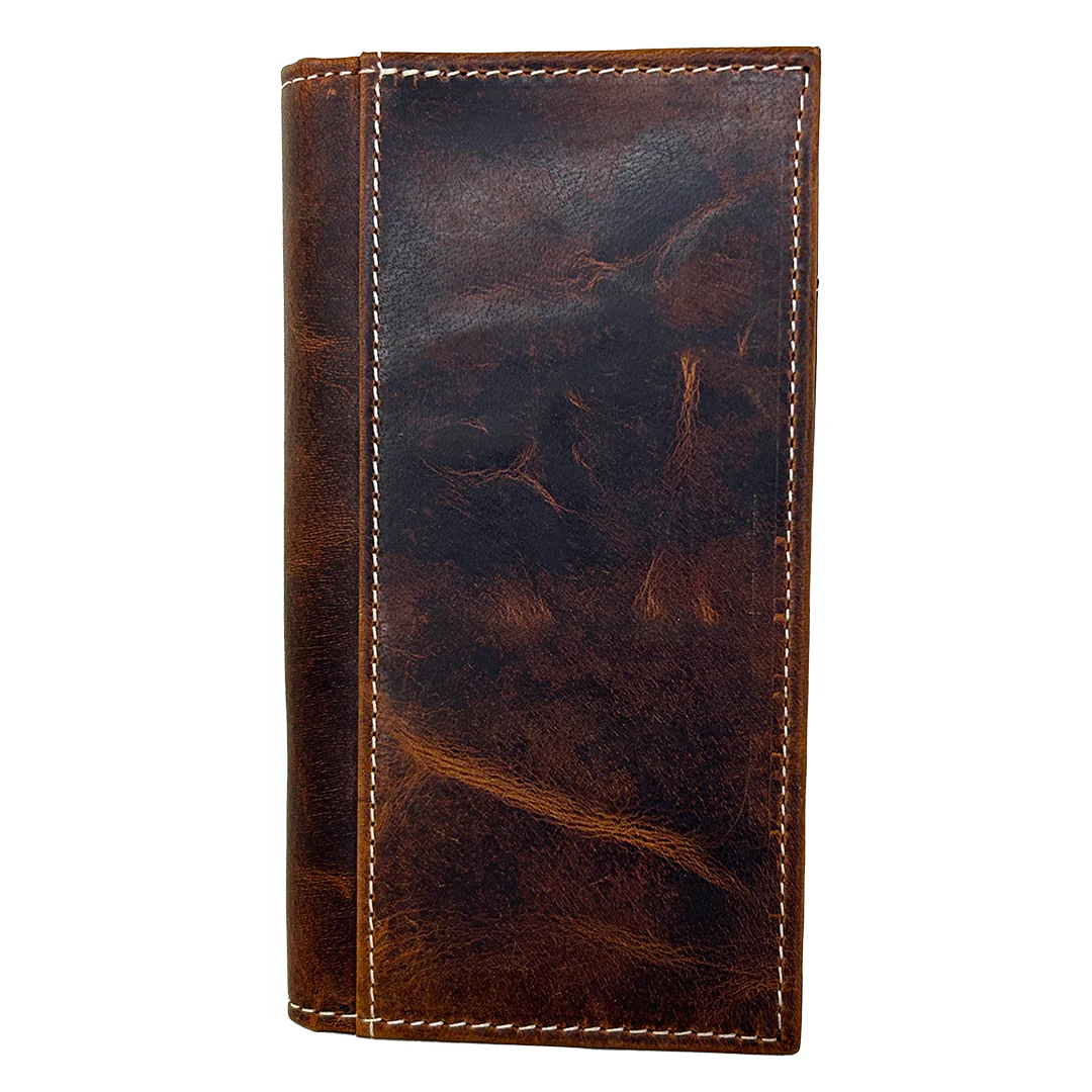 Ariat Men's Filigree Overlay Leather Rodeo Wallet