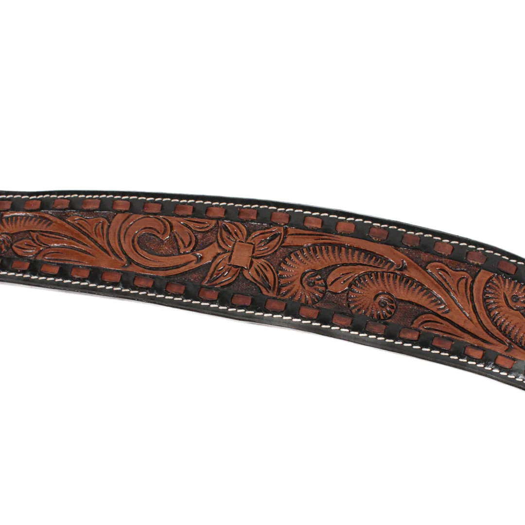 True North Trading Flower Carved Breast Collar