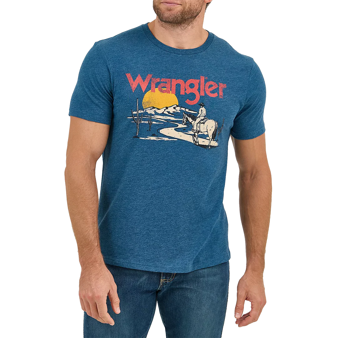 Wrangler Men's Cowboy Desert Graphic T-Shirt