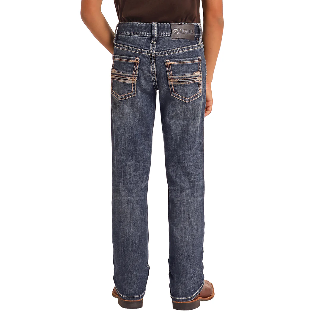 Rock & Roll Denim Boys' Revolver Straight Jeans