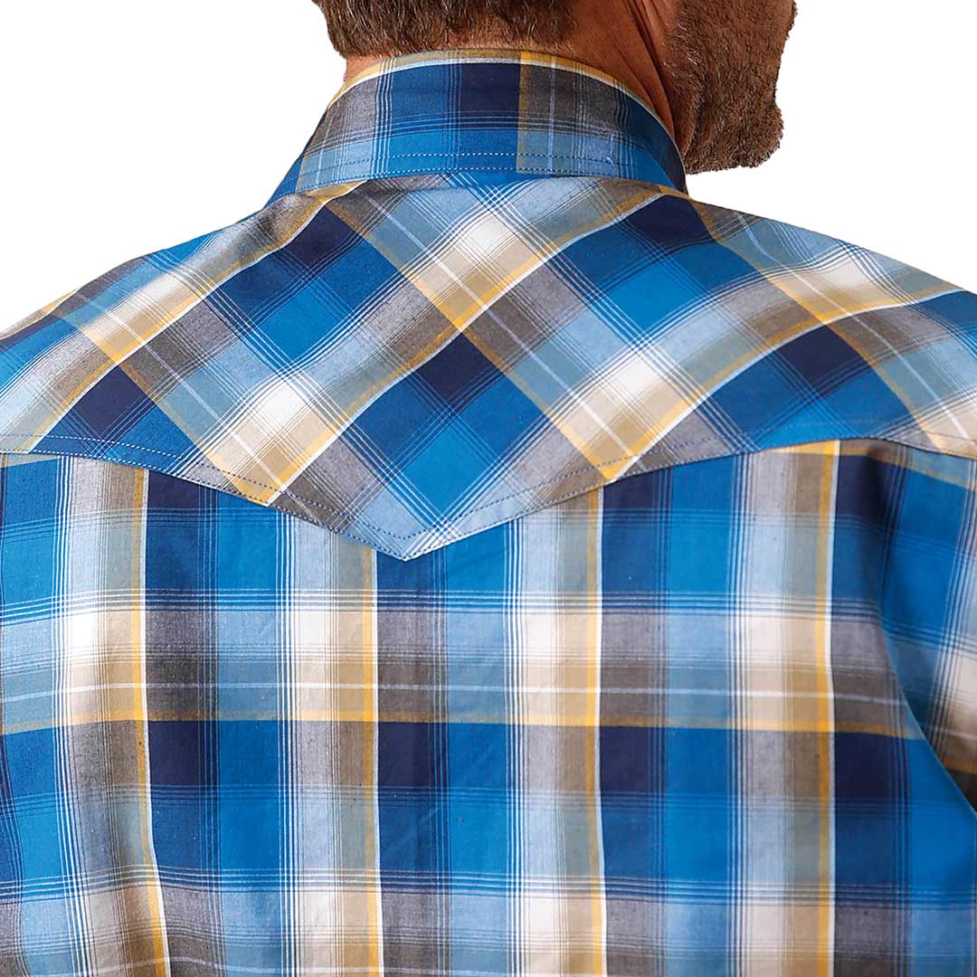 Roper Men's Plaid Print Snap Shirt