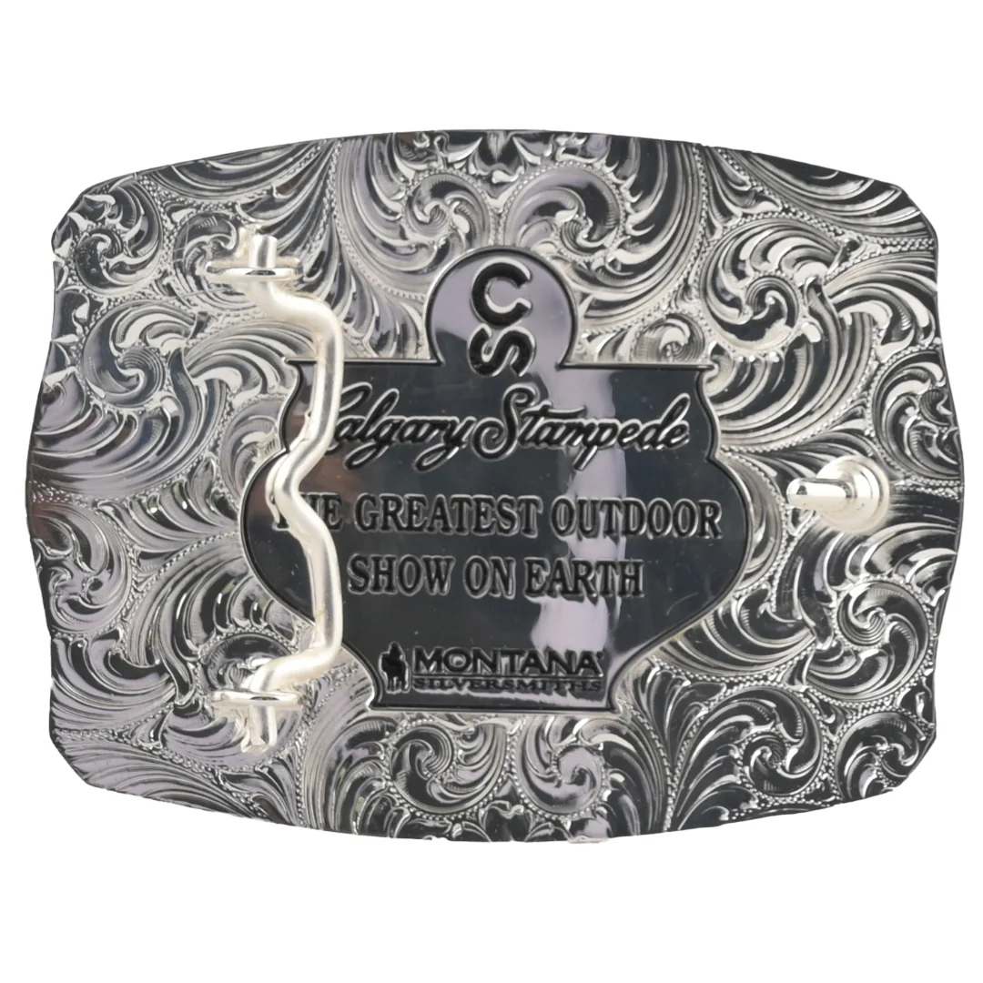 Montana Silversmiths Calgary Stampede CS 2024 Pewter Silver Poster Buckle