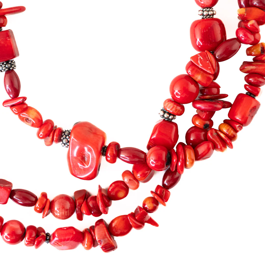 Paige Wallace 3 Strand Bead Necklace