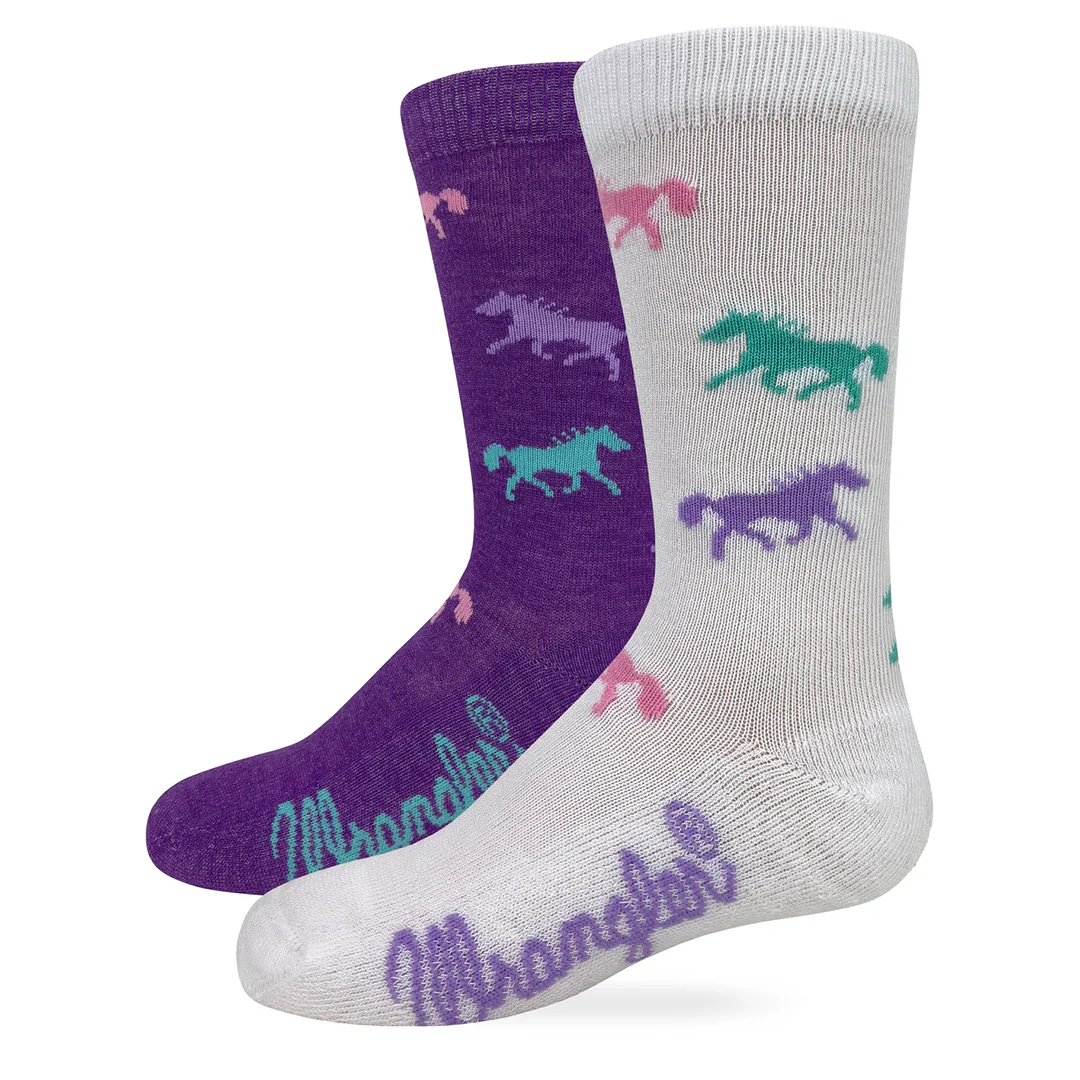 Wrangler Kids' Horses Crew 2 Pack