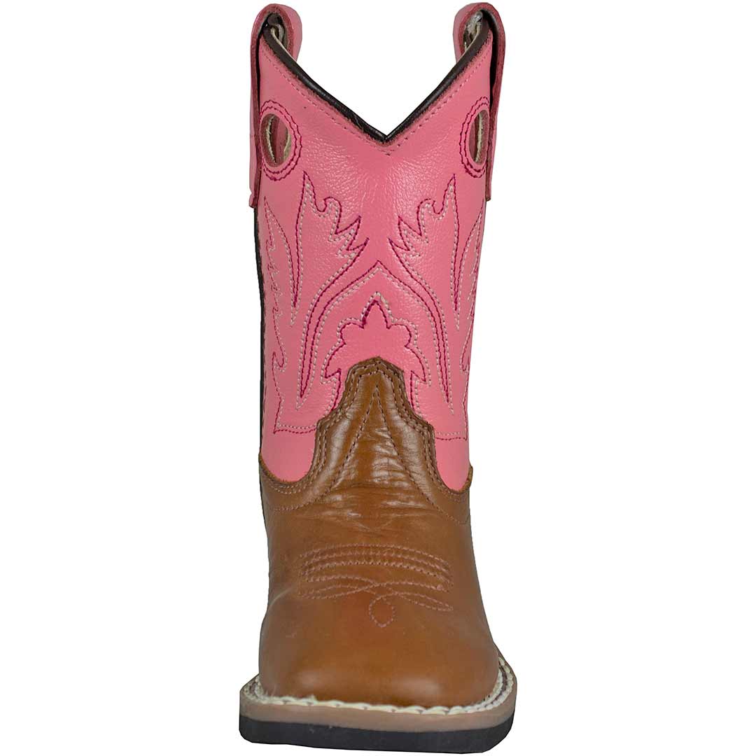 Old West Toddler Girls' Square Toe Cowgirl Boots