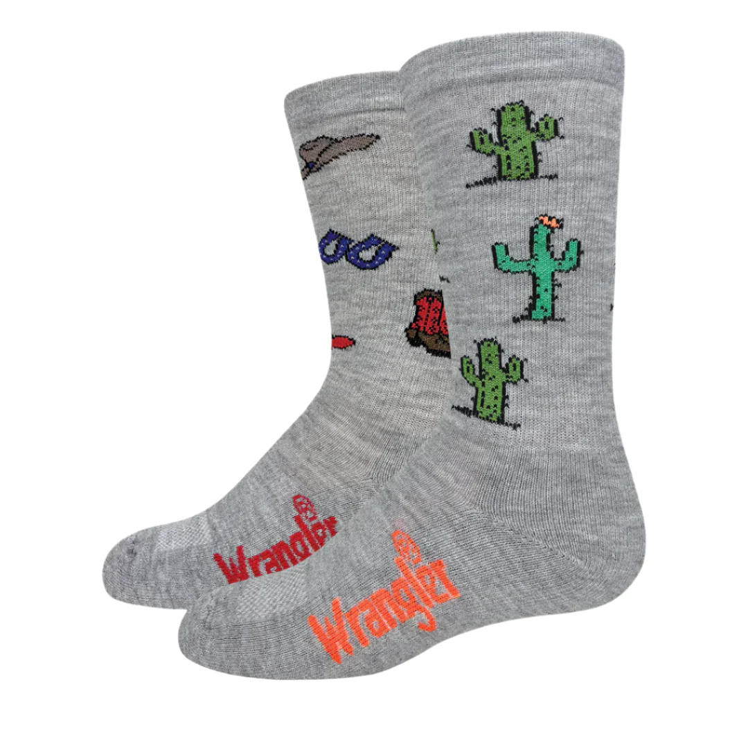 Wrangler Kids' Western Boot Sock 2 Pack