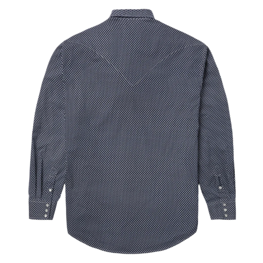 Stetson Men's Diamond Print Long Sleeve Snap Shirt