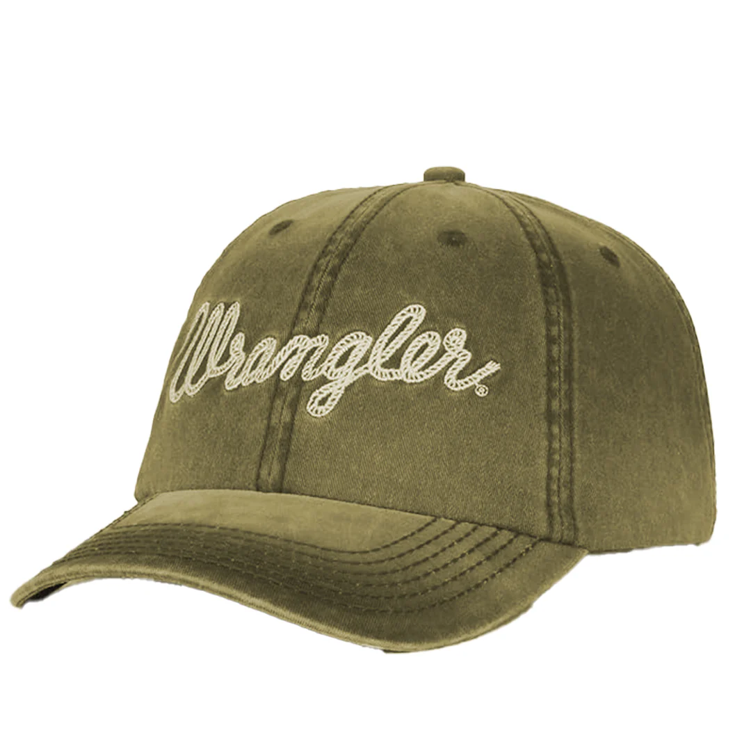 Wrangler Unisex Pig-Dye Logo Cap