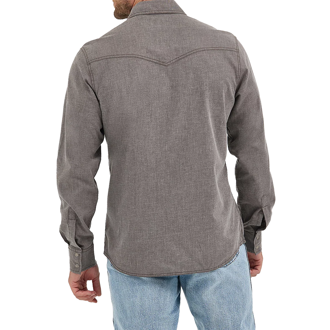 Wrangler Men's Retro Premium Long Sleeve Snap Solis Shirt