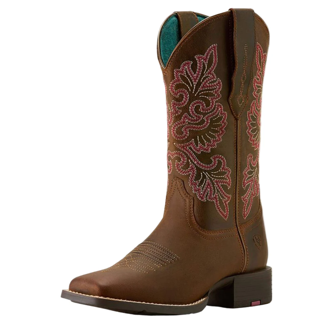 Ariat Women's Round Up StretchFit Wide Square Toe Western Boots