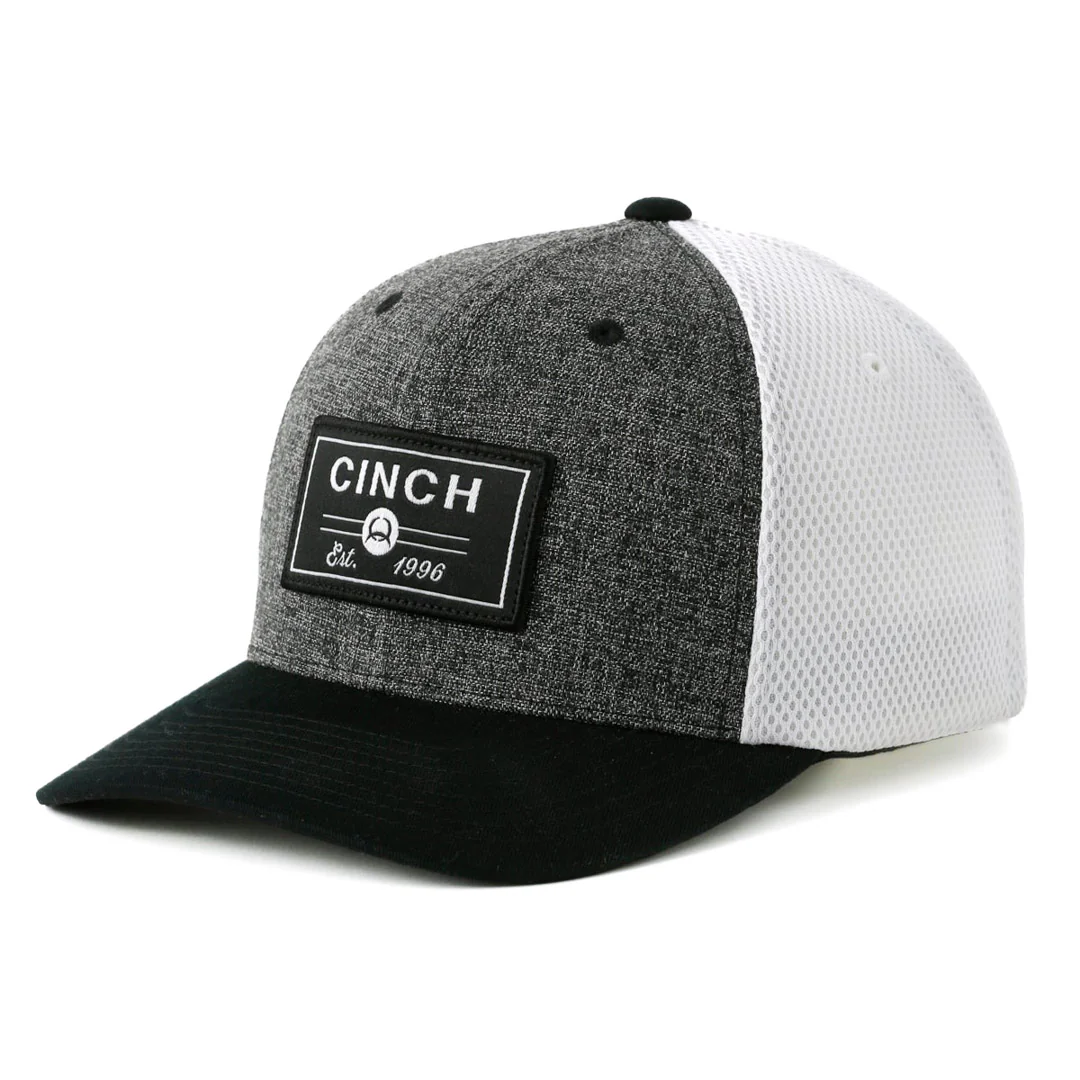 Cinch Men's Logo FlexFit Cap In Grey