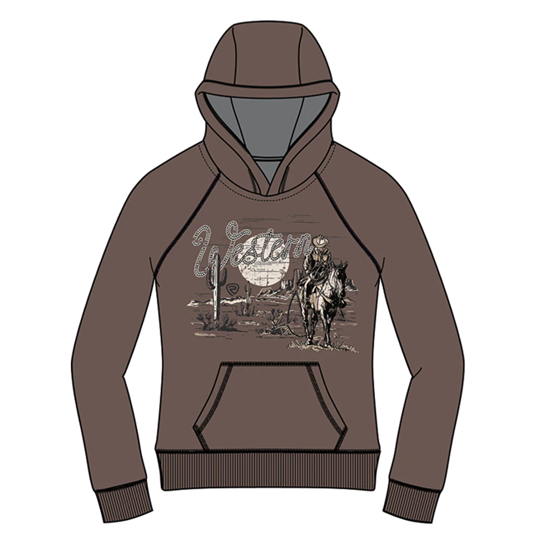 Rock & Roll Denim Boys' Wester Graphic Hoodie