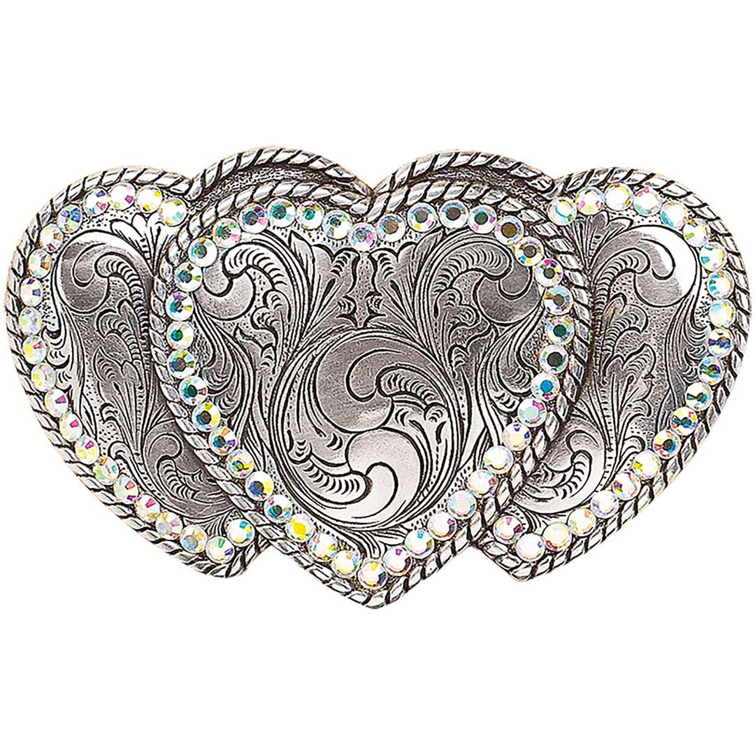 Nocona Belt Company Women's Triple Heart Buckle