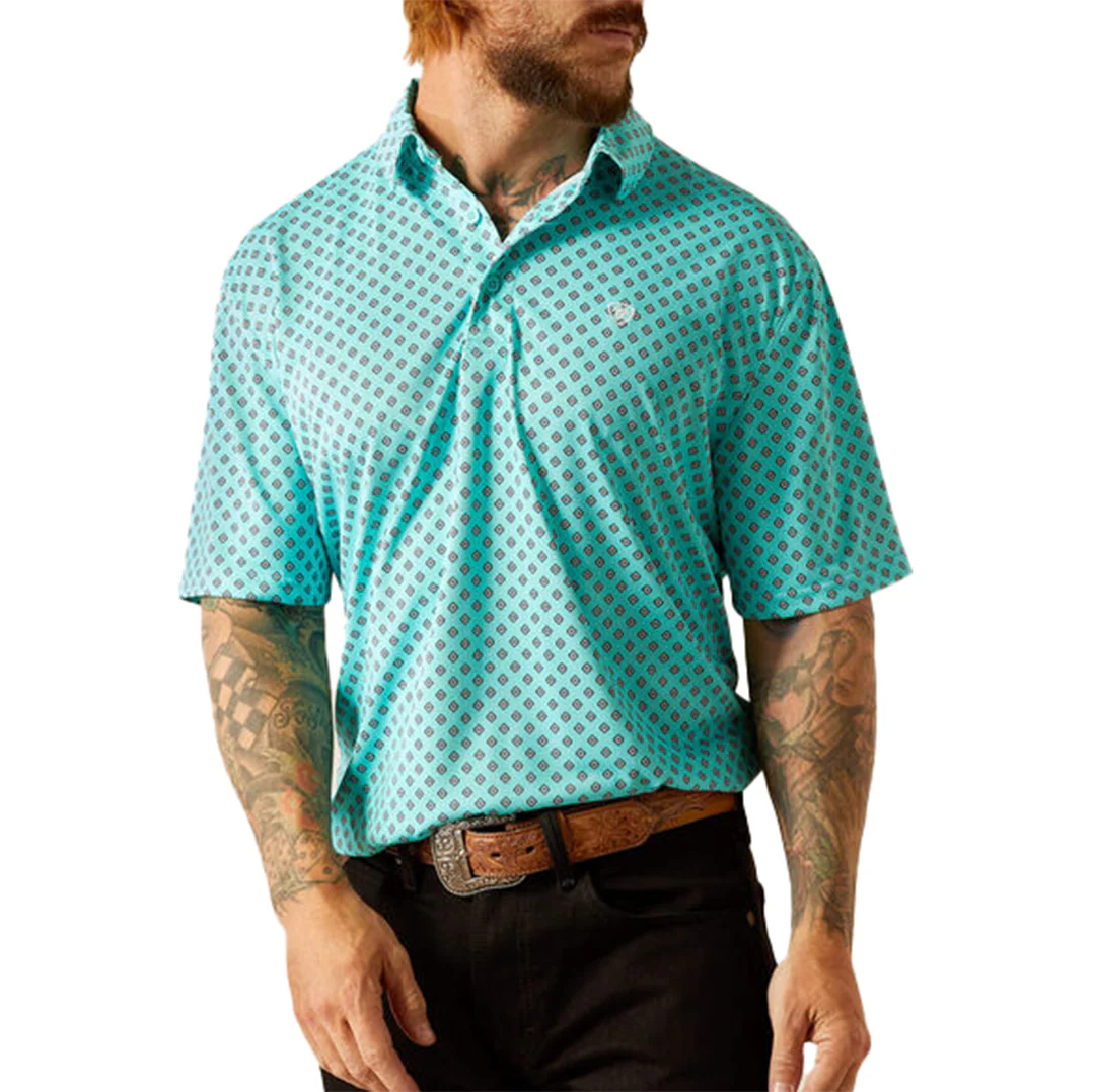 Ariat Men's All Over Print Polo