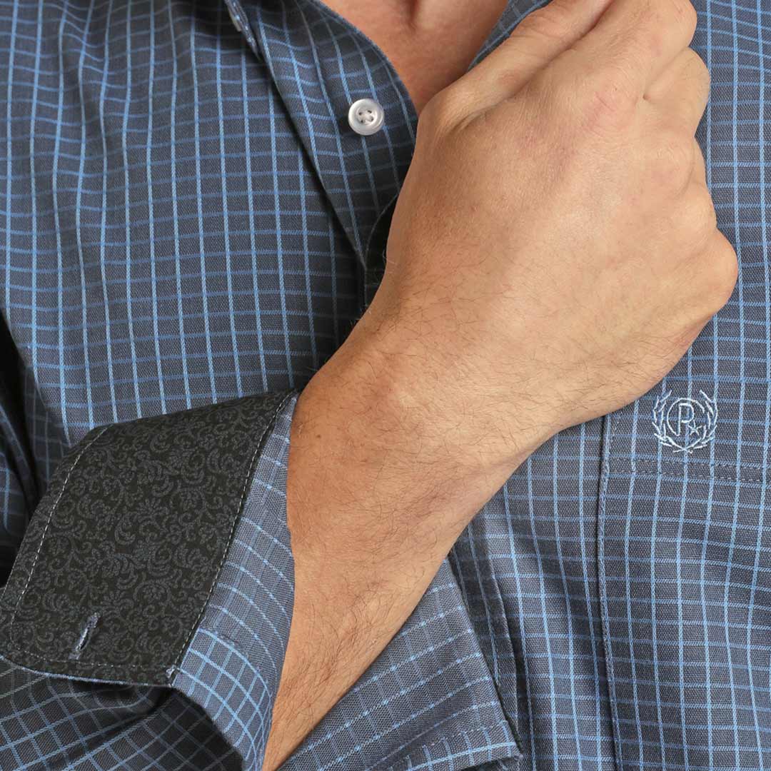 Panhandle Men's Check Print Button-Down Shirt