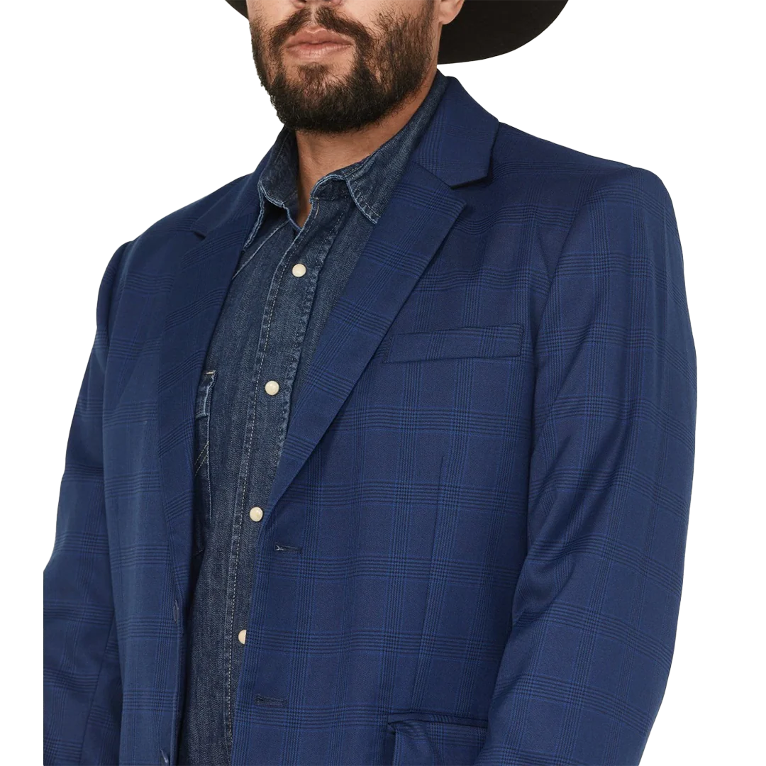 Rock & Roll Denim Men's Plaid Sport Coat