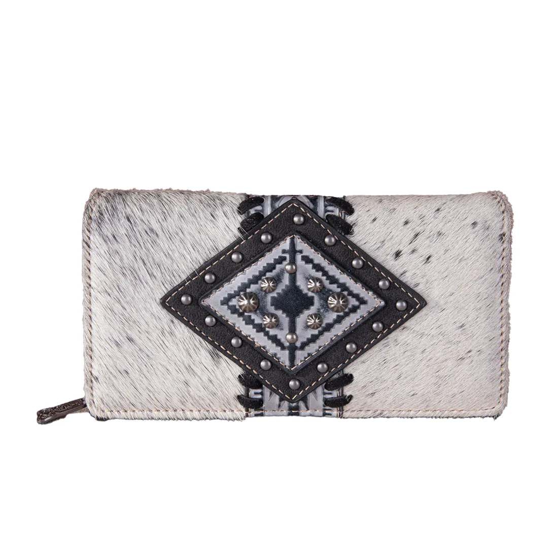 Montana West Women's Trinity Ranch Hair-On Cowhide Wallet