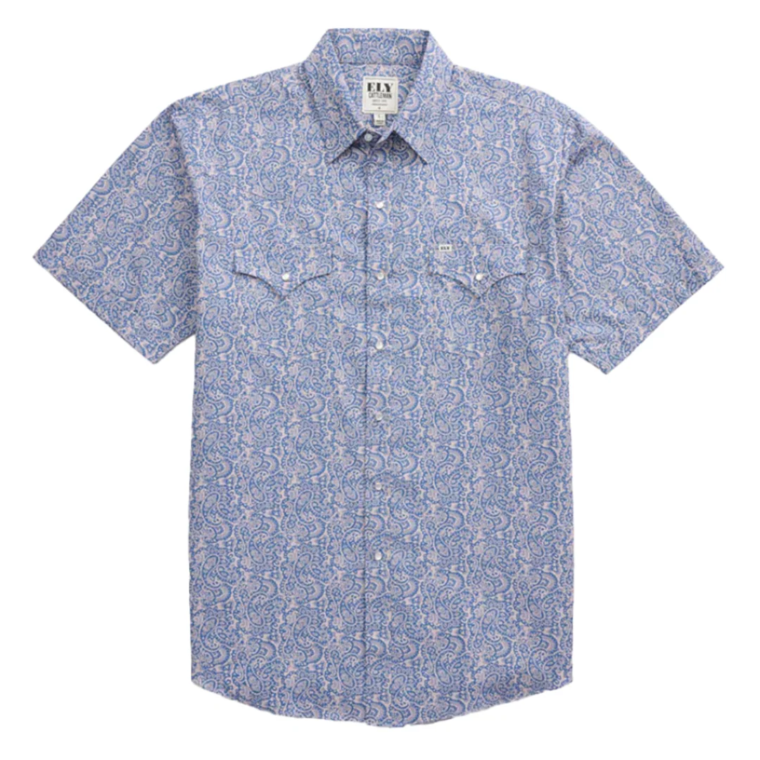 Ely Cattleman Boys' Paisley Print Short Sleeve Snap Shirt