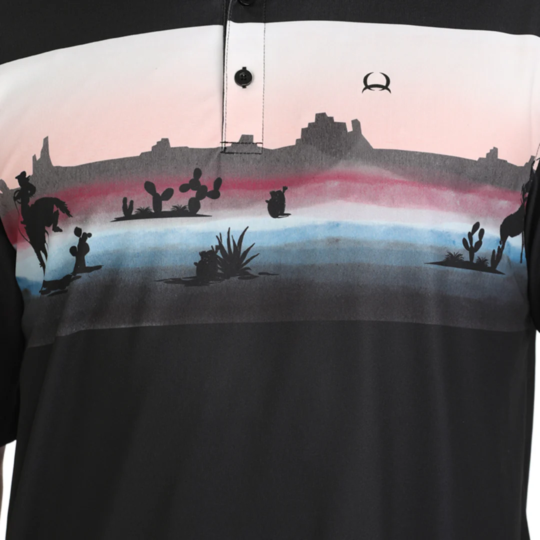 Cinch Men's Arenaflex Desert Print Polo