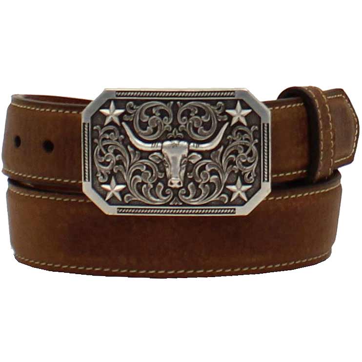 3D Belt Company Boys' Longhorn Buckle Belt