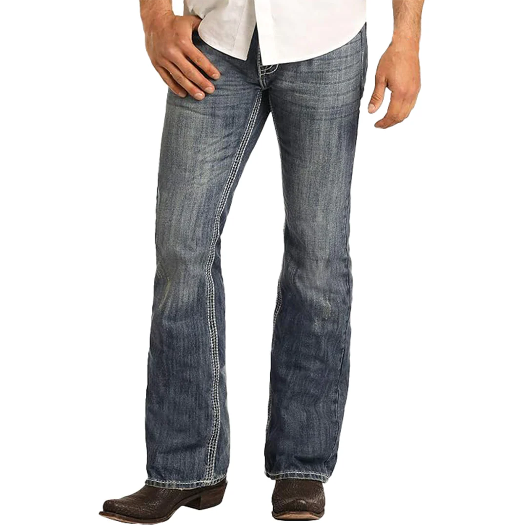 Rock & Roll Denim Men's Pistol Bootcut Jeans