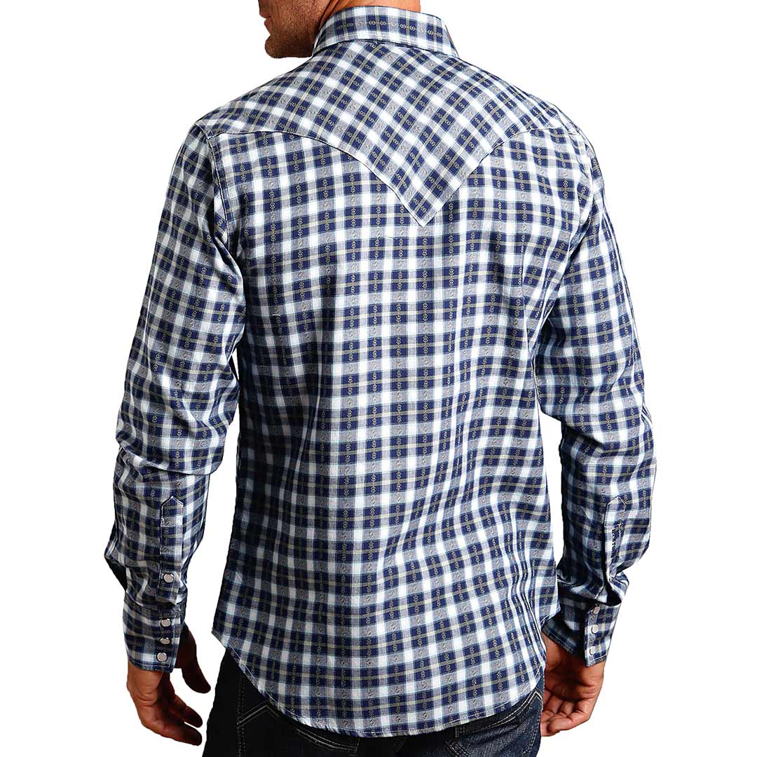 Stetson Men's Rugged Plaid Print Snap Shirt