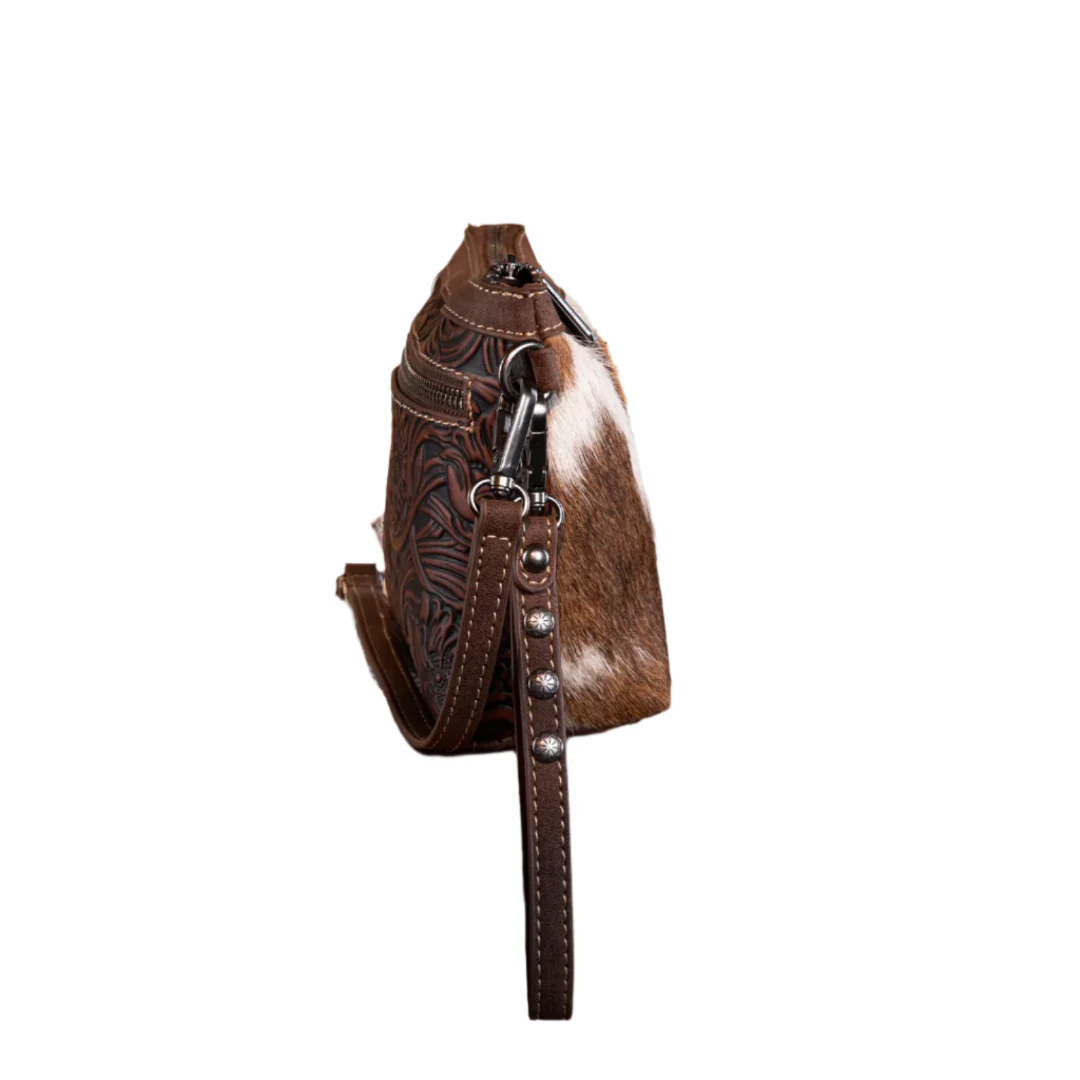 Wrangler Women's Genuine Hair-On Cowhide Crossbody