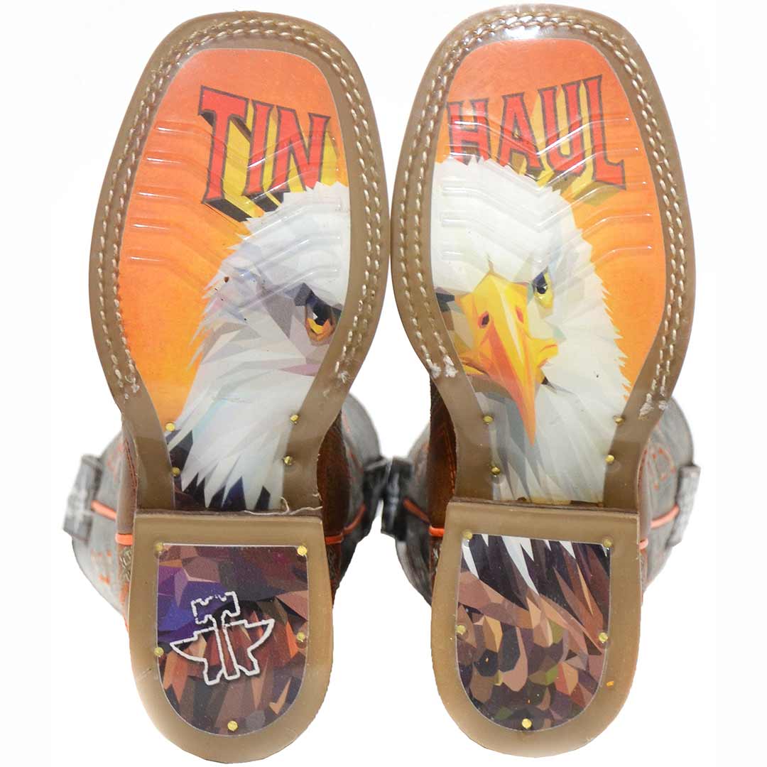 Tin Haul Youth Boys' Eagle Cowboy Boots