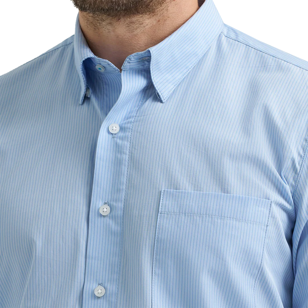 Wrangler Men's Cody Johnson Stripe Long Sleeve Button Shirt