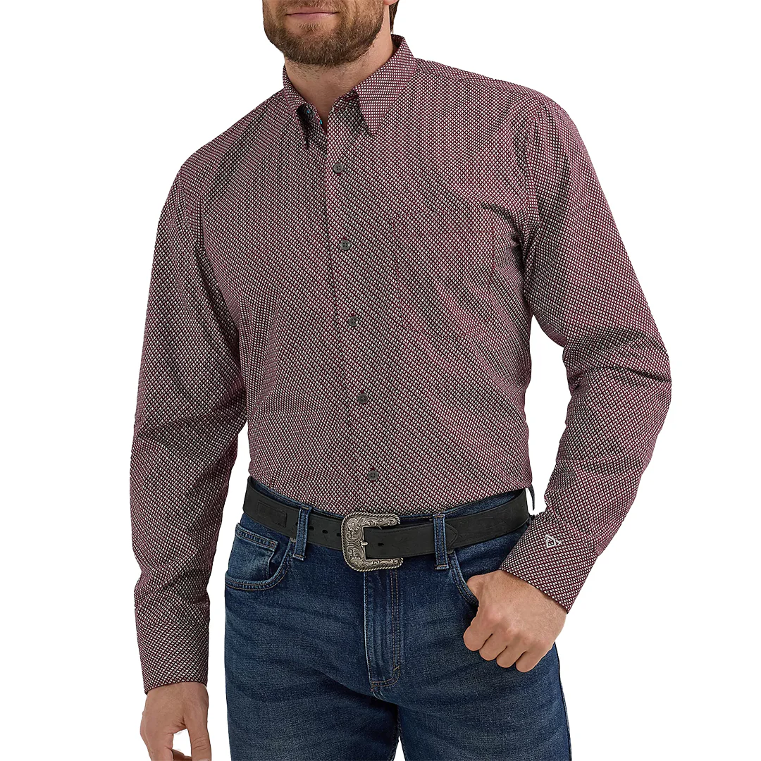 Wrangler Men's Cody Johnson Long Sleeve Button Down Shirt