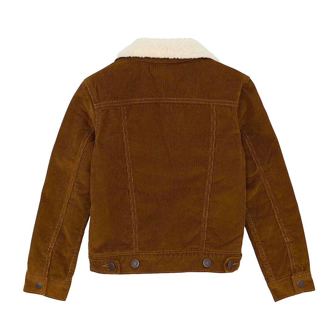 Wrangler Boys'  Cowboy Cut Sherpa Lined Corduroy Jacket