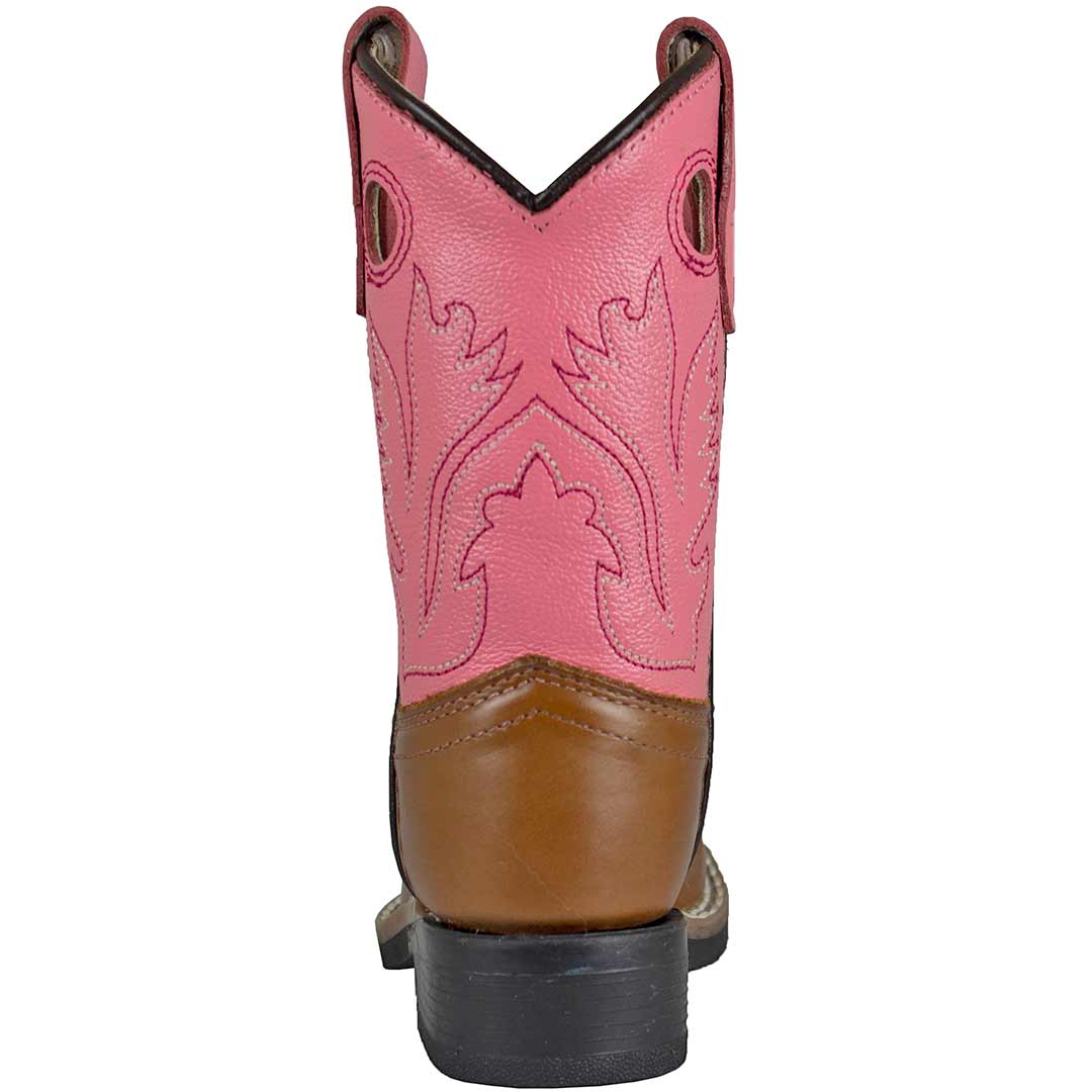 Old West Toddler Girls' Square Toe Cowgirl Boots