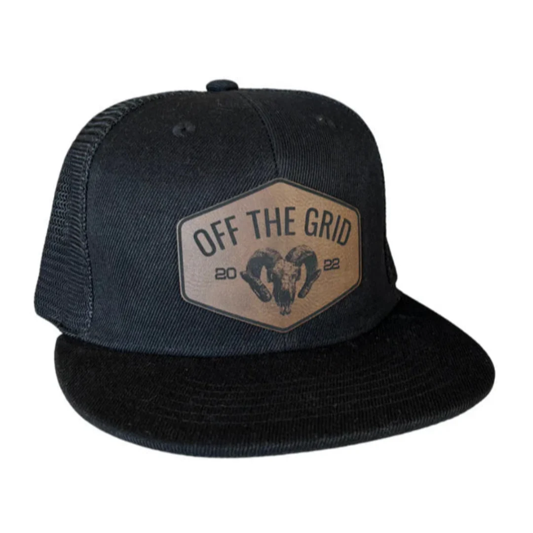 Off The Grid Men's Ram Skull Cap