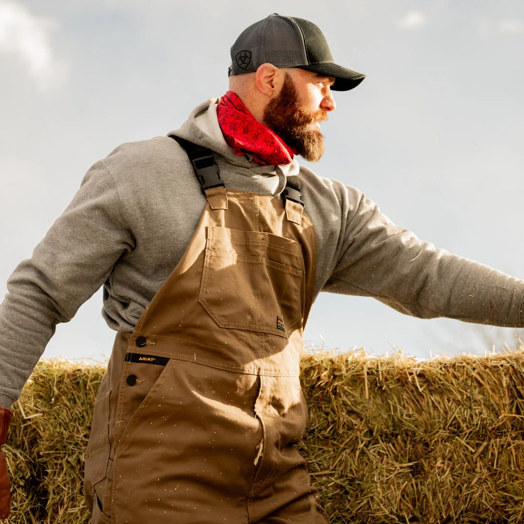 Ariat Men's Rebar Dura Canvas Unlined Bib Overalls