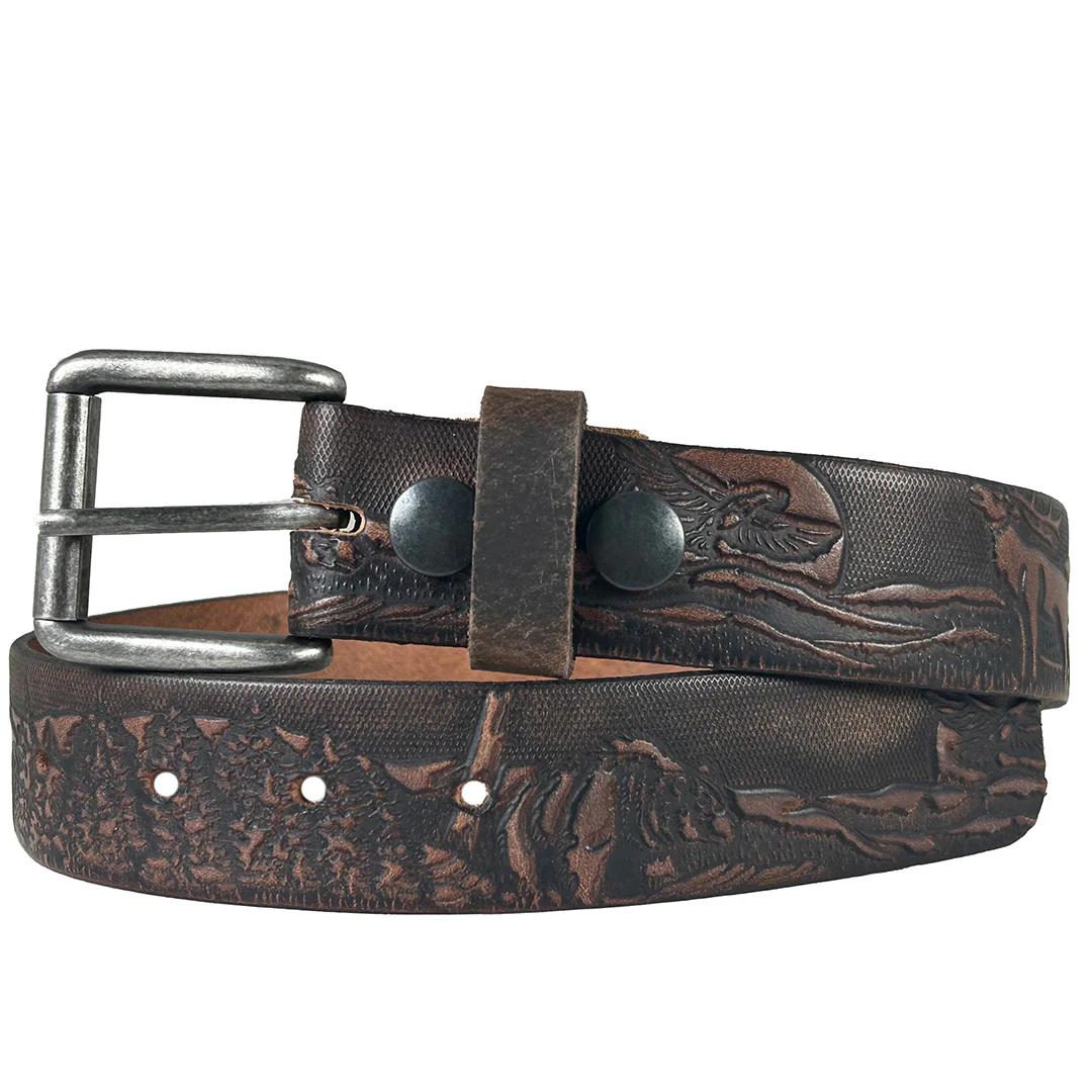 Cowboy Collection Kids' Wildlife Strap Leather Belt
