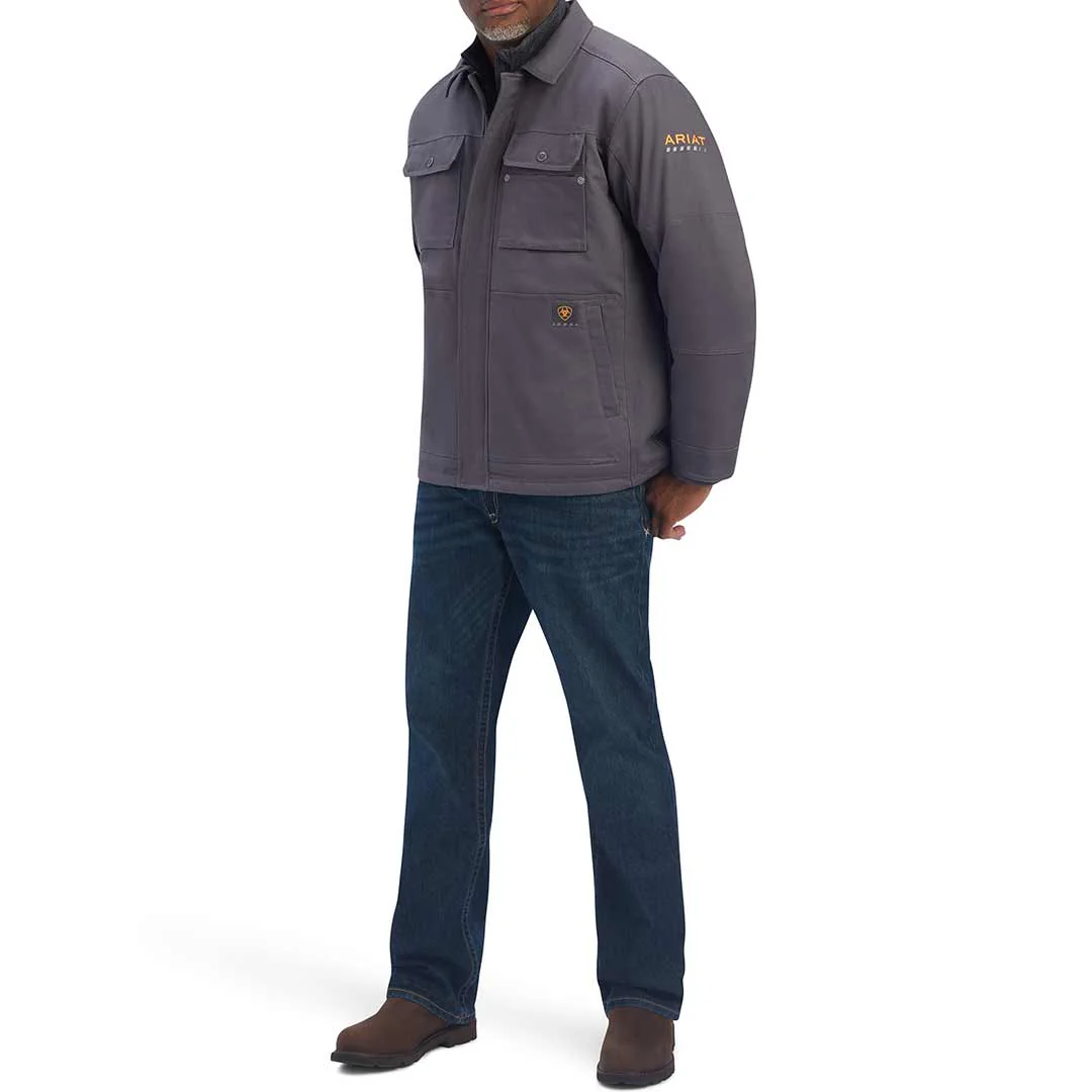 Ariat Men's Rebar Dura Canvas Sherpa-Lined Coat