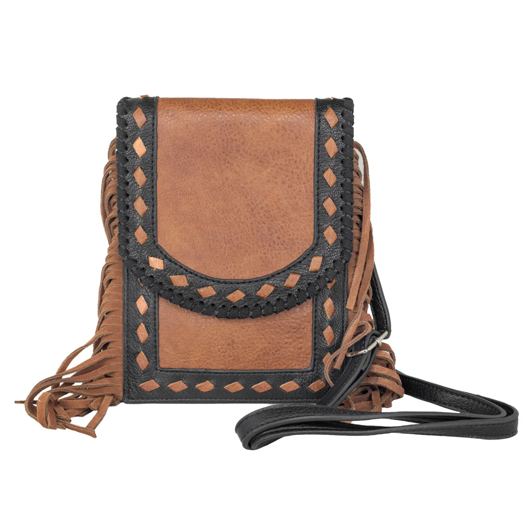 Catchfly Women's Saddle Pouch Fringe Crossbody Purse