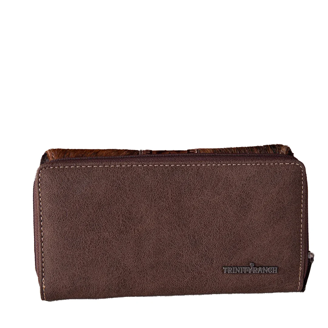 Montana West Women's Trinity Ranch Hair-On Cowhide Wallet