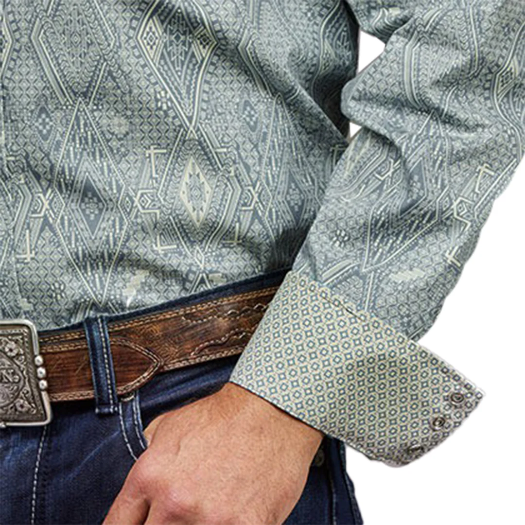 Stetson Men's Ghost Aztec Snap Shirt