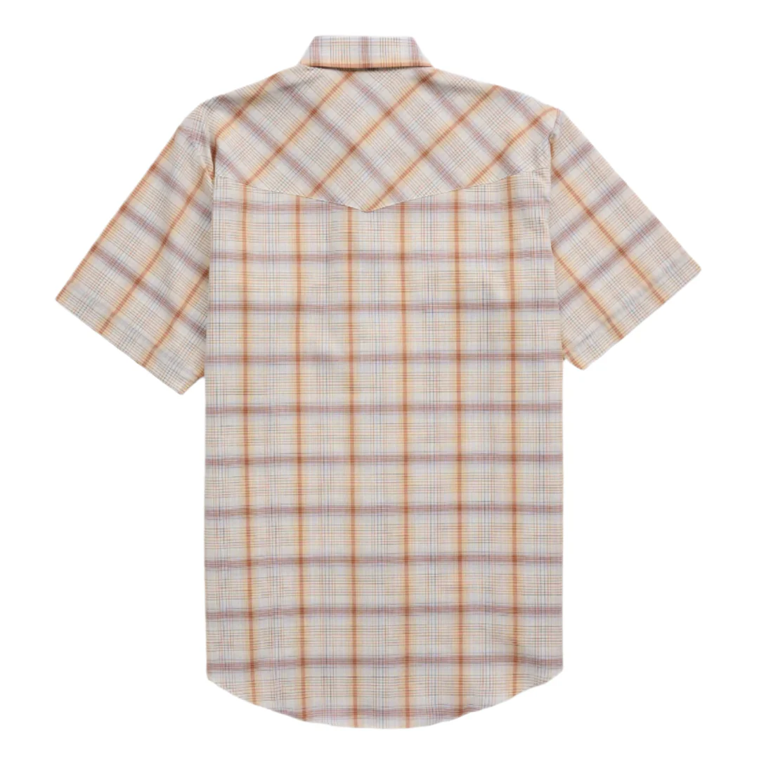 Ely Cattleman Men's Plaid Short Sleeve Snap Shirt