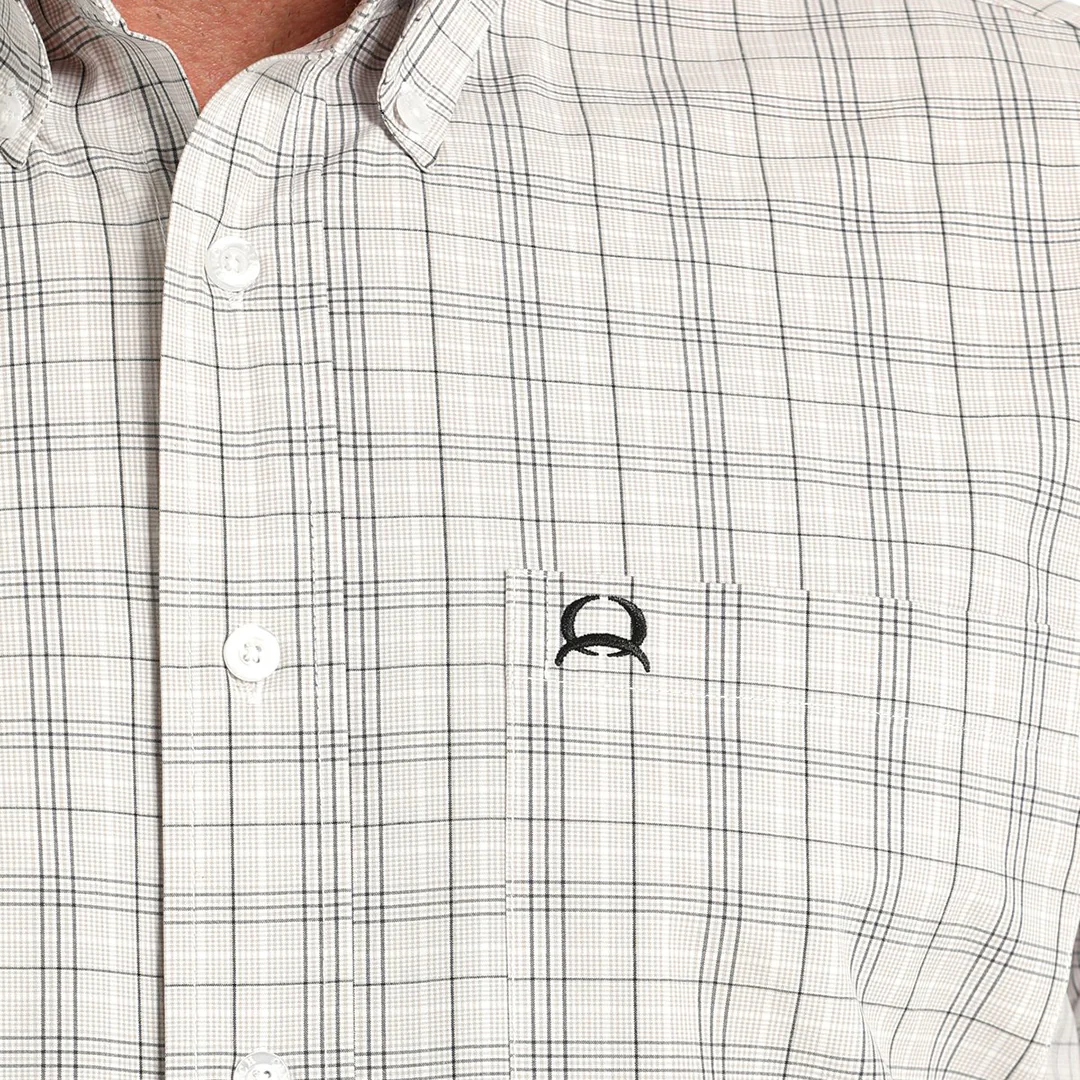 Cinch Men's Plaid Long Sleeve Button Shirt