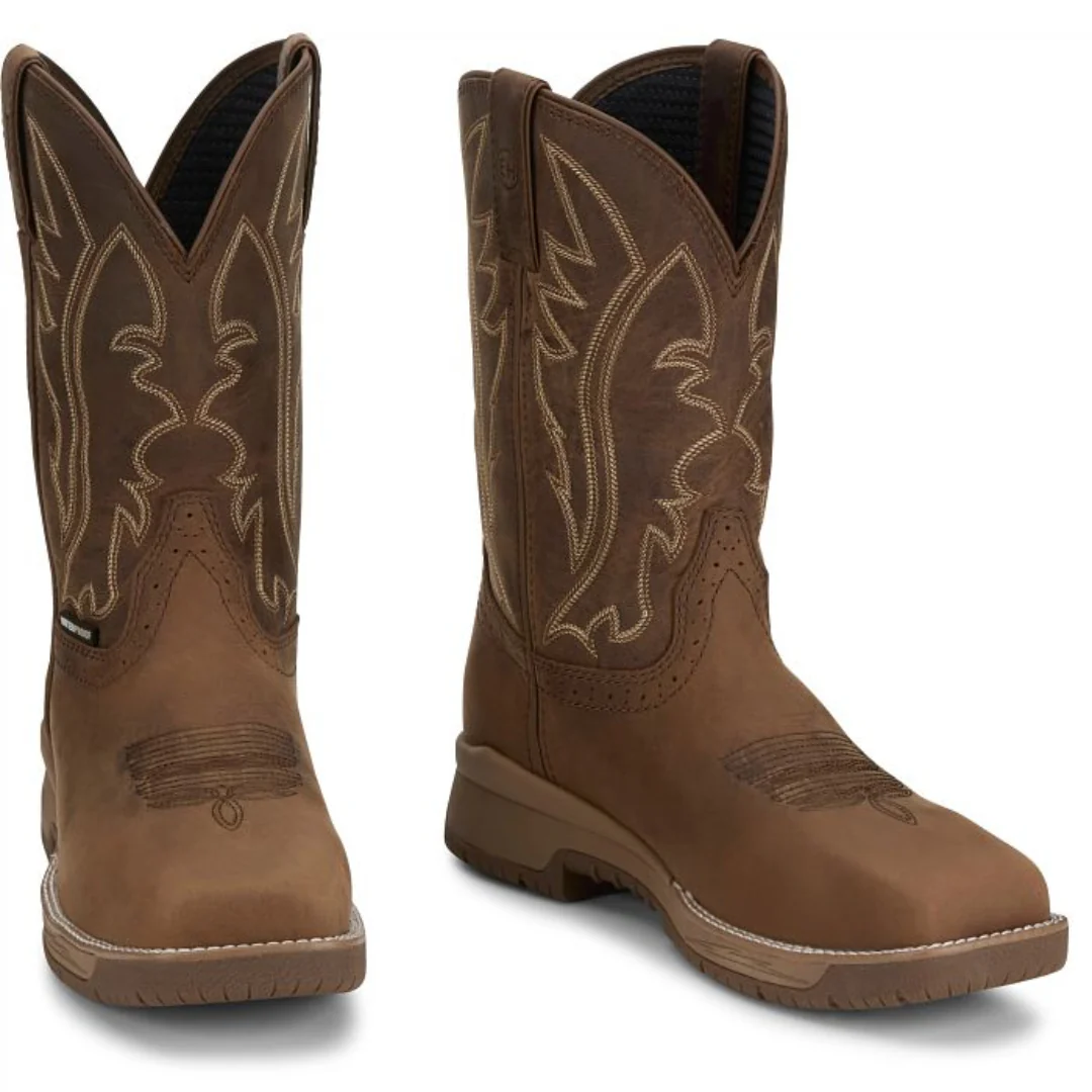 Justin Men's Nitread 11 Waterproof Cowboy Boots