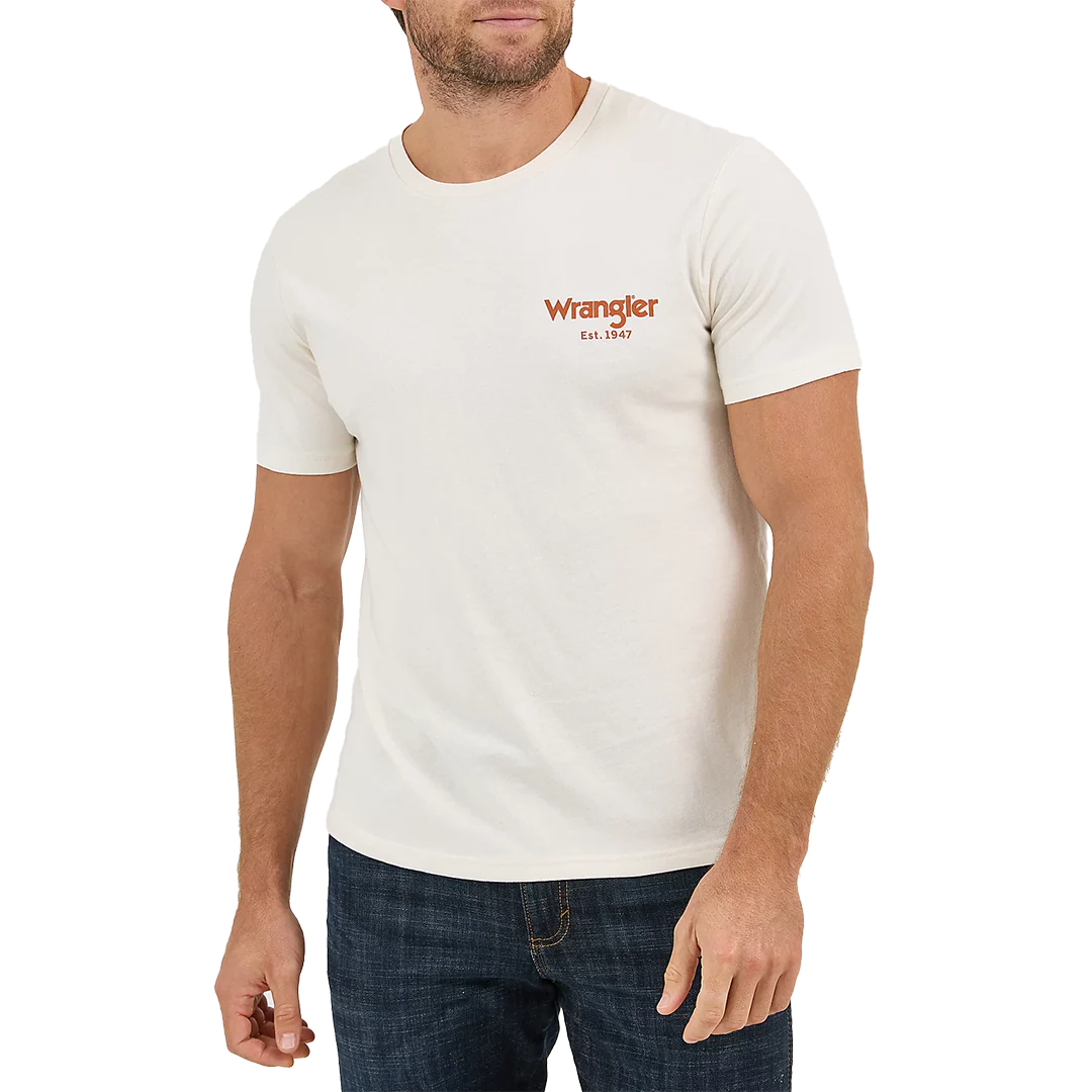 Wrangler Men's Bucking Cowboy Back Graphic T-Shirt