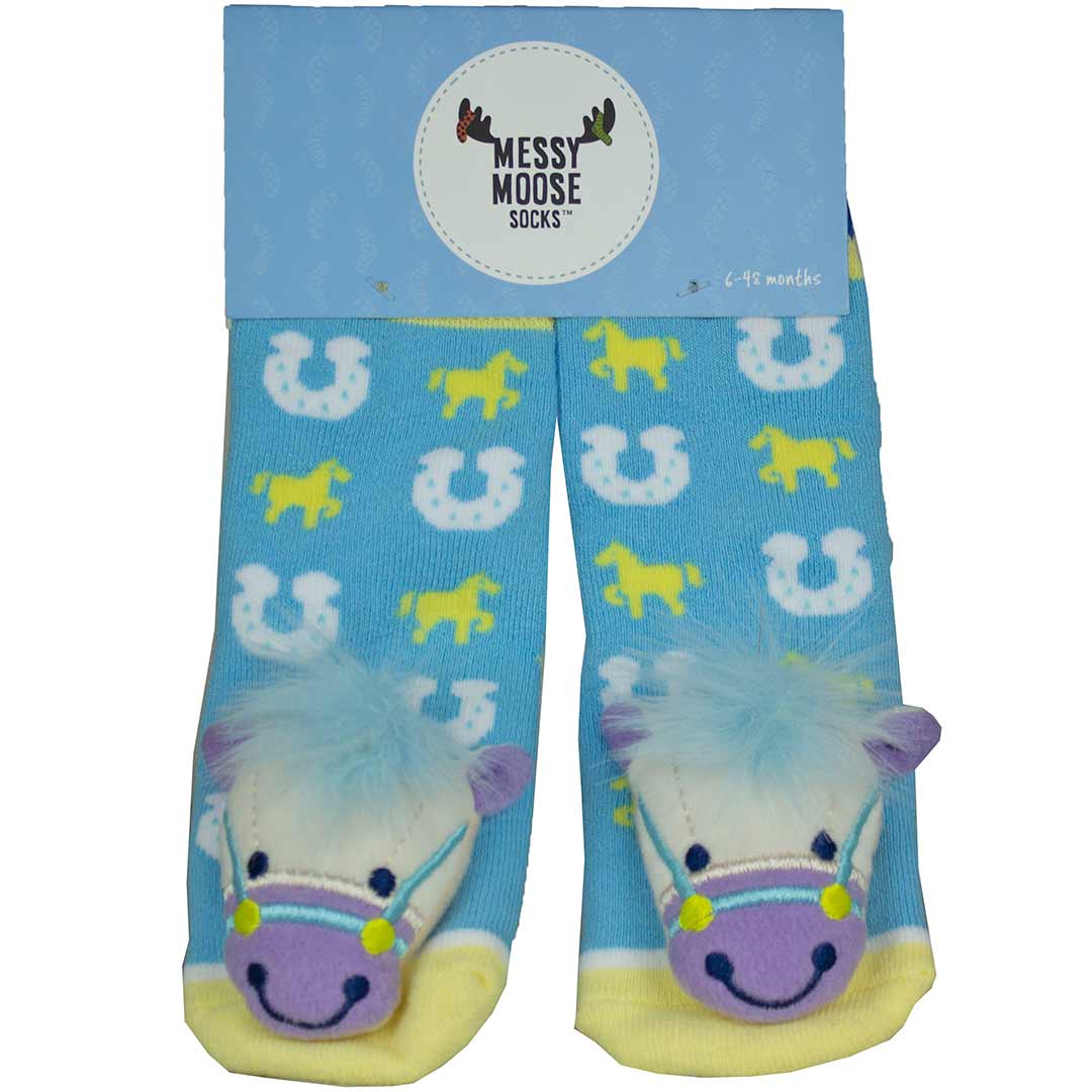 Messy Moose Baby Horse Socks