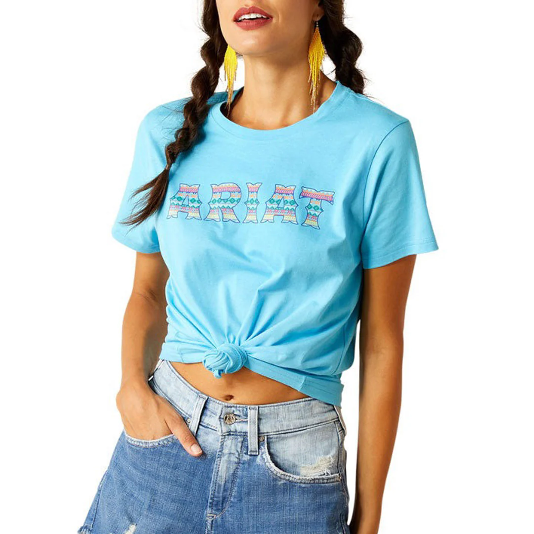 Ariat Women's Logo T-Shirt In Turquoise