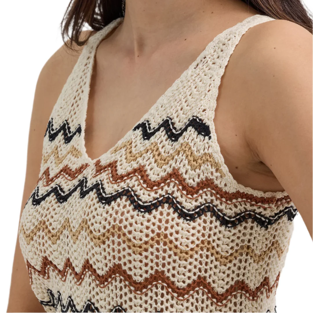 Wrangler Women's Crochet Sweater Tank
